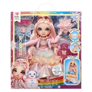 🆕 Rainbow High Winter Wonderland Bella - Pink 11” Fashion Doll With Magic Snow